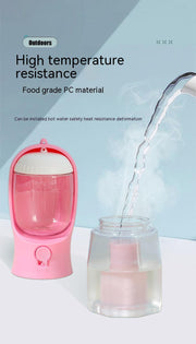 3-in-1 Pet Water Bottle – Portable Food, Water & Waste Bag Dispenser for Dogs & Cat