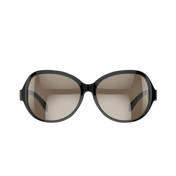 Person wearing Bluetooth Smart Glasses F07 while listening to music outdoors