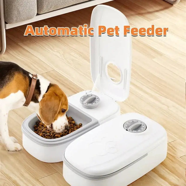 Smart Automatic Pet Feeder with Timer & Stainless Steel Bowl - Pet Souq