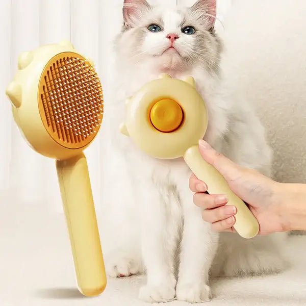 Magic Pet Hair Removal Comb – Massage & Grooming Brush for Cats & Dogs - Pet Souq