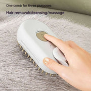 Premium Steam Pet Grooming Brush – 3 - in - 1 Electric Spray Comb - Pet Souq
