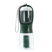3-in-1 Pet Water Bottle – Portable Food, Water & Waste Bag Dispenser for Dogs & Cat