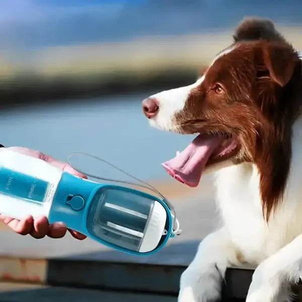 3 - in - 1 Pet Water Bottle – Portable Food, Water & Waste Bag Dispenser - Pet Souq