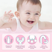 Children’s U-Shaped Toothbrush Demonstration – Easy Grip Handle Design