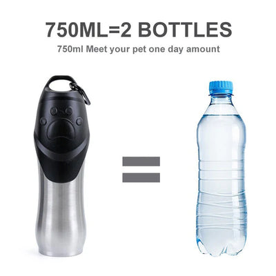 Stainless Steel Pets Drinking Water Bottle 24.00 AED